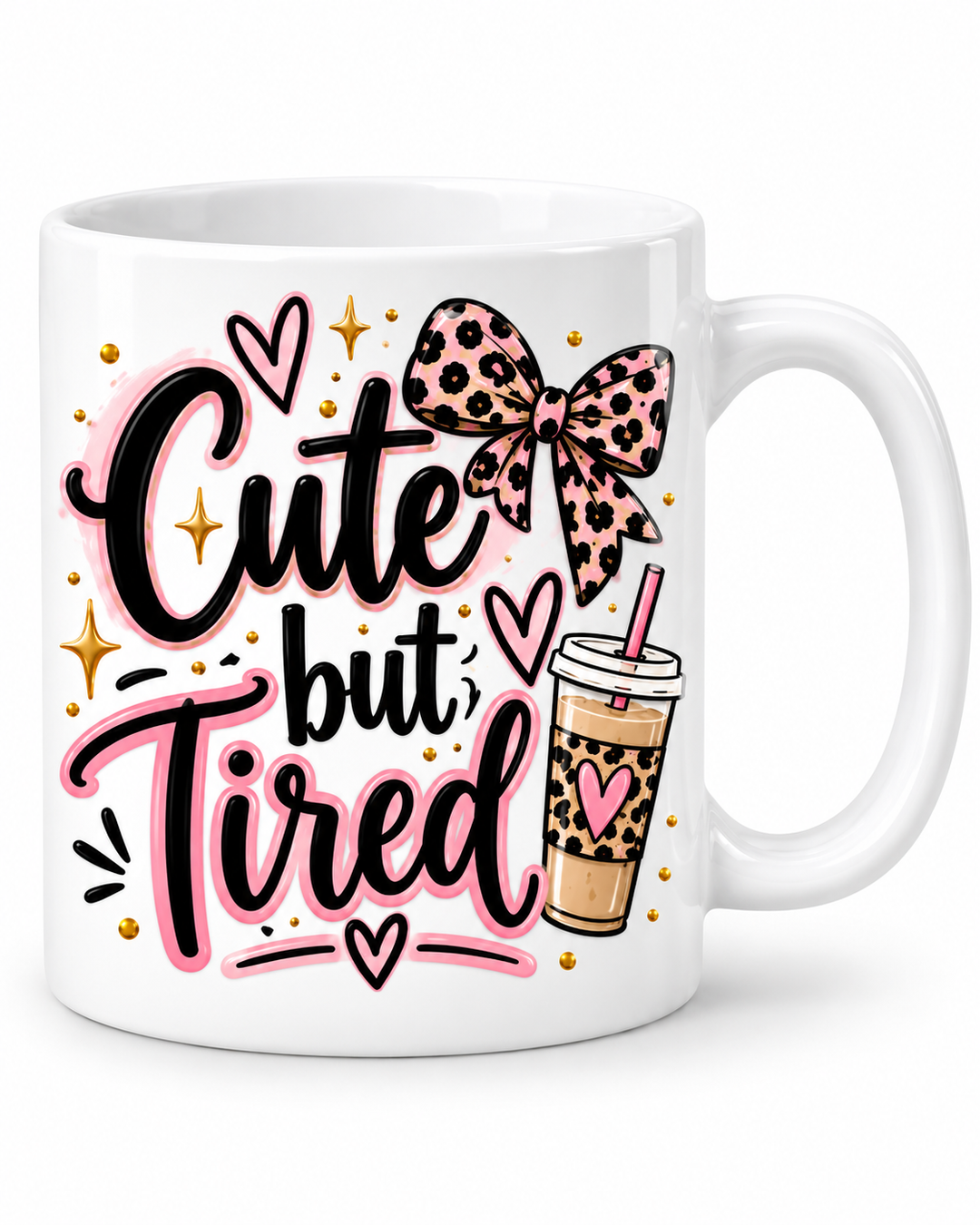 Cute but Tired Mug mockup