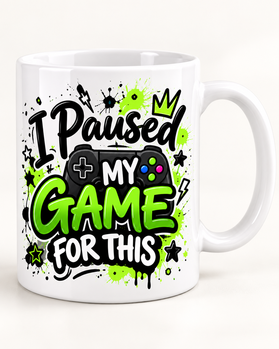 I Paused My Game for This Mug mockup
