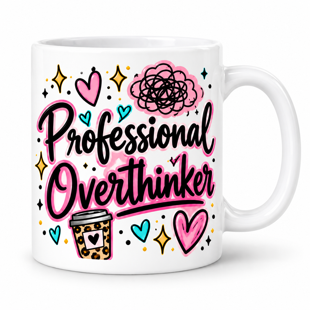 Professional Overthinker Mug mockup